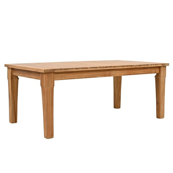 Martinique Wood Patio Coffee Table in Teak