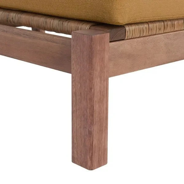 Donnamaria Eucalyptus Wood Sun Lounger in Brown - The Mayfair Hall