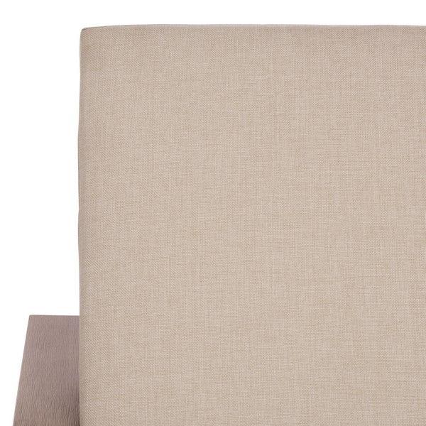 Martinique Patio Chaise Lounge in Natural with Beige Cushion