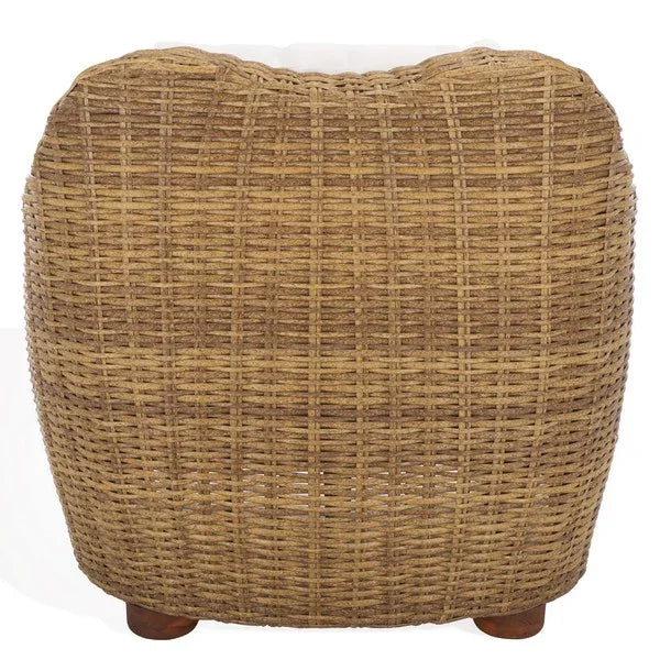 Melbourne Wicker Patio Chair in Natural - The Mayfair Hall