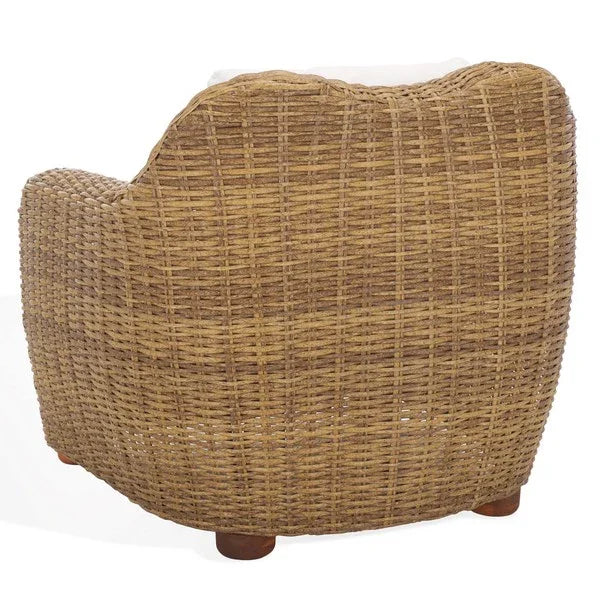 Melbourne Wicker Patio Chair in Natural - The Mayfair Hall