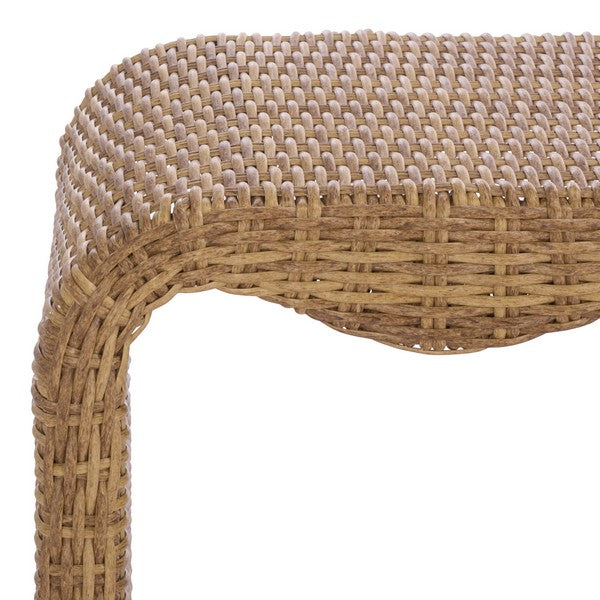 Lynsee Wicker Bench in Natural