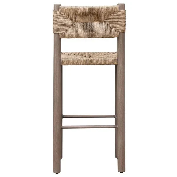 Romona Rattan Outdoor Bar Stool in Brown - The Mayfair Hall