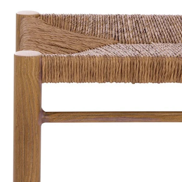 Romona Rattan Outdoor Bench in Natural