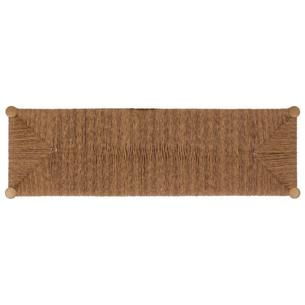 Romona Rattan Outdoor Bench in Natural