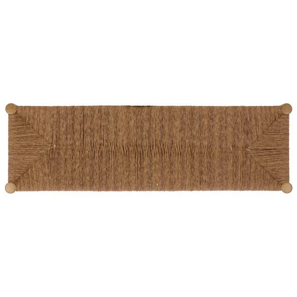 Romona Rattan Outdoor Bench in Natural