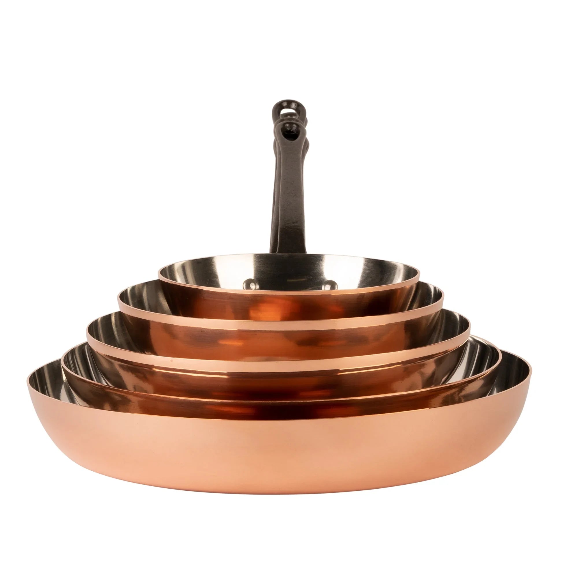 Tinned copper frying pan