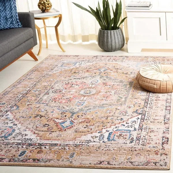 Cornelia Polypropylene Rug in Gold - The Mayfair Hall