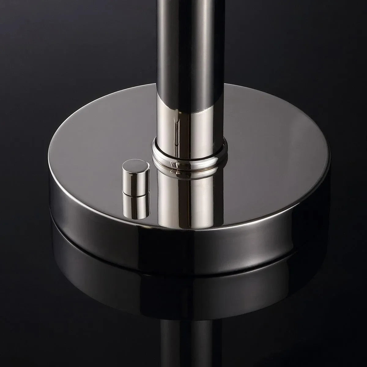 Harvey Metal Table Lamp in Nickel - The Mayfair Hall