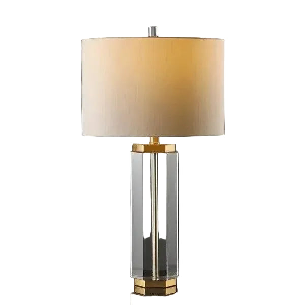 Roshan Crystal Table Lamp in White - The Mayfair Hall