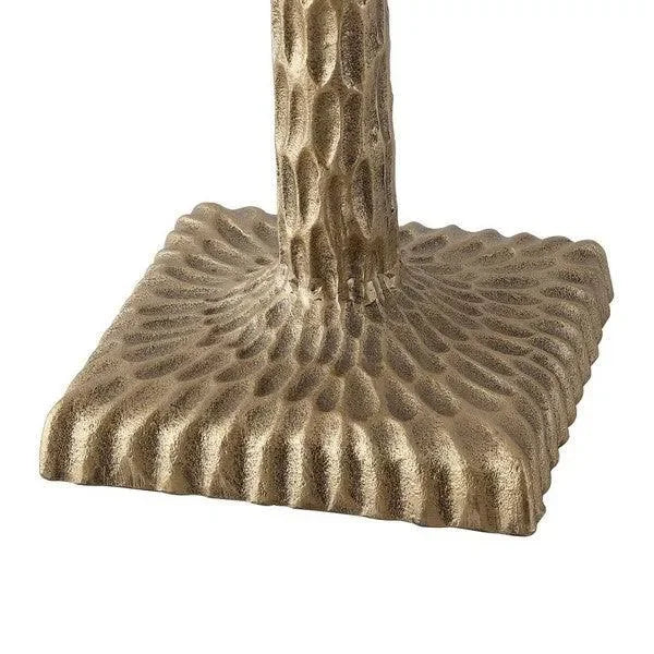 Roxalina Iron Table Lamp in Antique Brass and White with Dimmer Switch - The Mayfair Hall