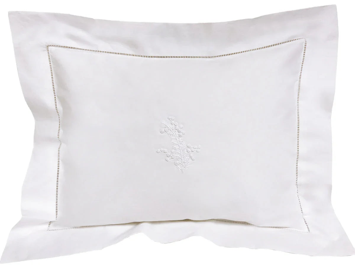 Boudoir Pillow Cover, Fern (White)