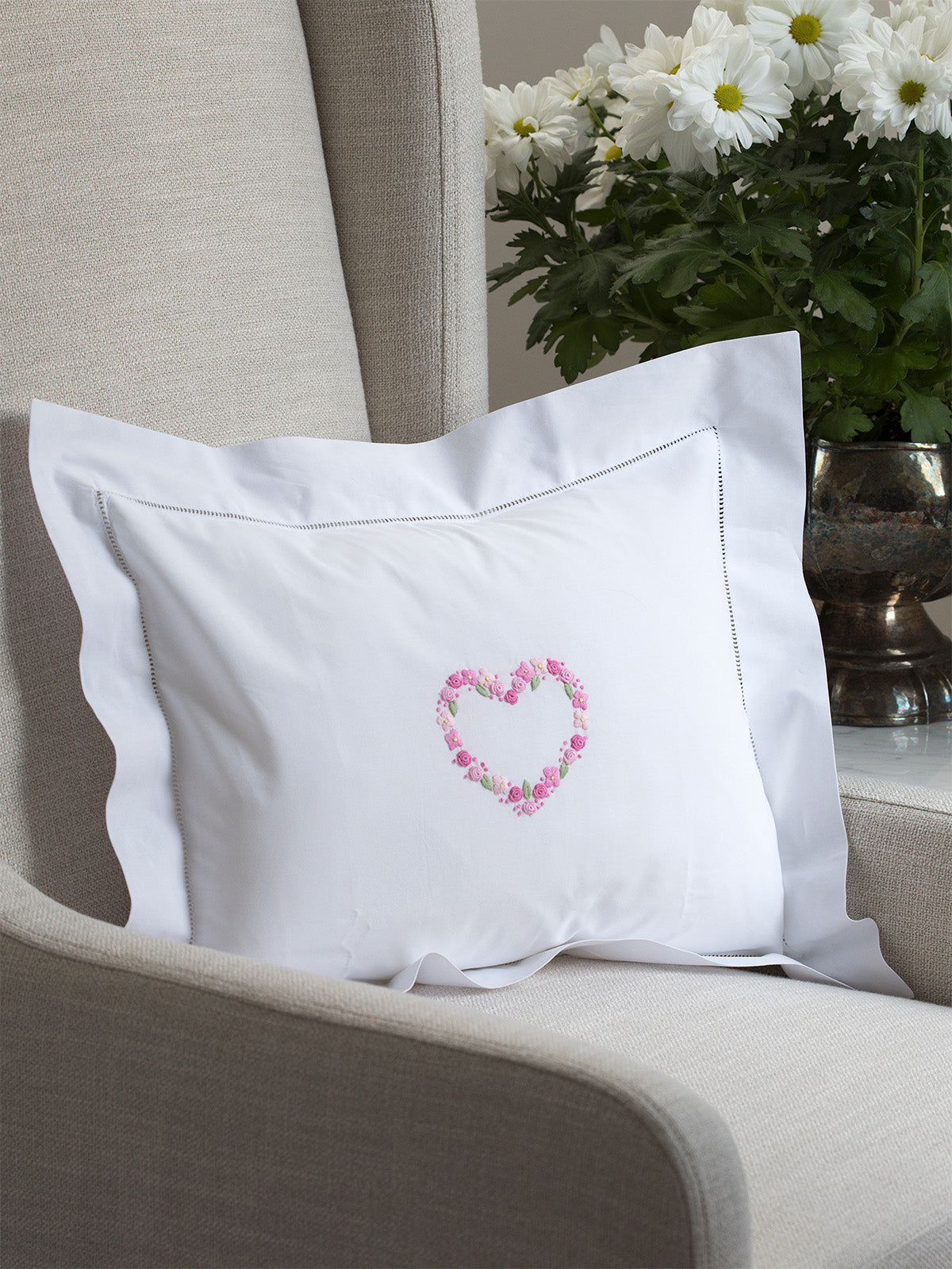 Boudoir Pillow Cover, Heart
