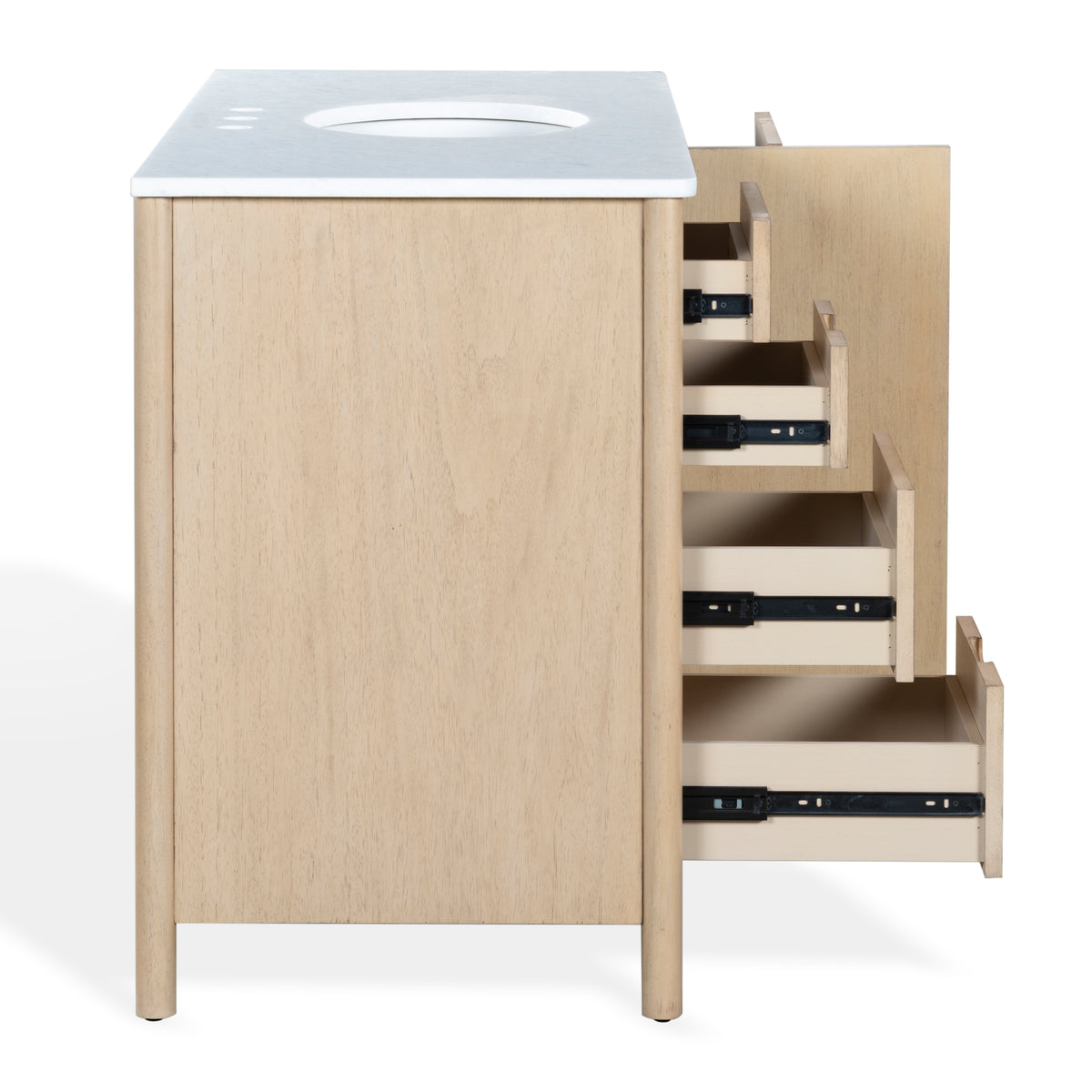 Petrabecca 48" Single Vanity in Light Oak and White