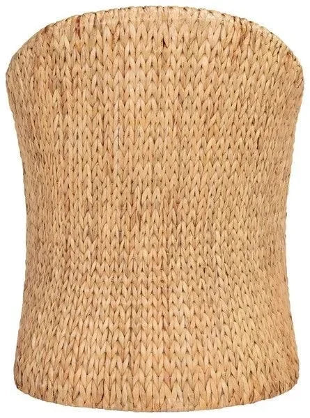 Solomon Water Hyacinth Dining Chair in Natural and Beige - The Mayfair Hall