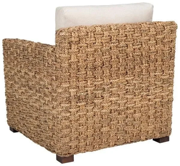 Safavieh Gregory Natural-Beige Water Hyacinth Accent Chair