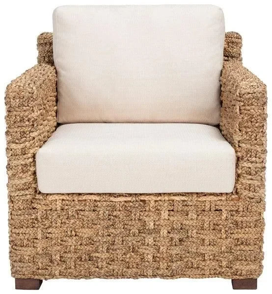 Safavieh Gregory Natural-Beige Water Hyacinth Accent Chair