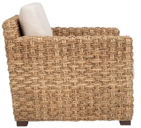 Safavieh Gregory Natural-Beige Water Hyacinth Accent Chair