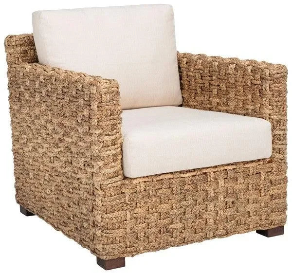 Safavieh Gregory Natural-Beige Water Hyacinth Accent Chair