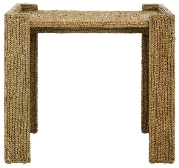 Wynima Sea Grass Accent Table in Natural - The Mayfair Hall
