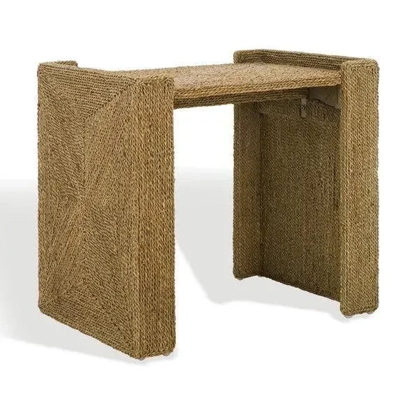 Wynima Sea Grass Accent Table in Natural - The Mayfair Hall