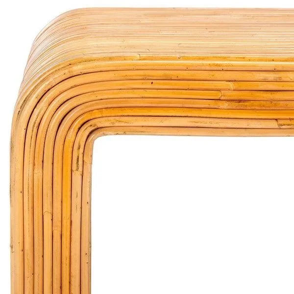 Dellabryn Rattan Accent Table in Natural - The Mayfair Hall