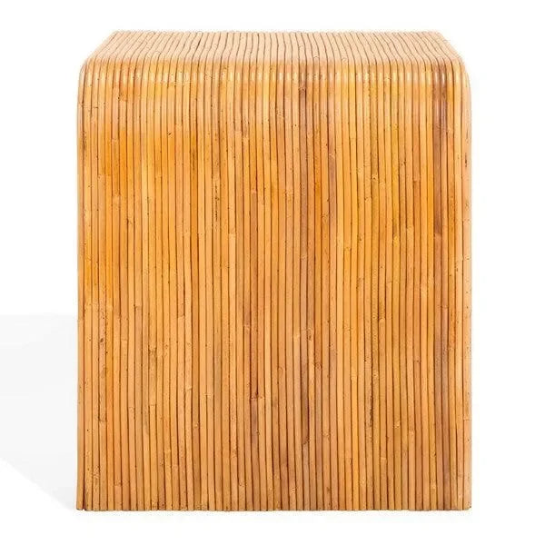 Dellabryn Rattan Accent Table in Natural - The Mayfair Hall