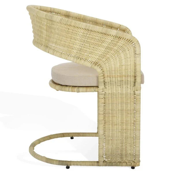 Krystalina Rattan Dining Chair in Natural