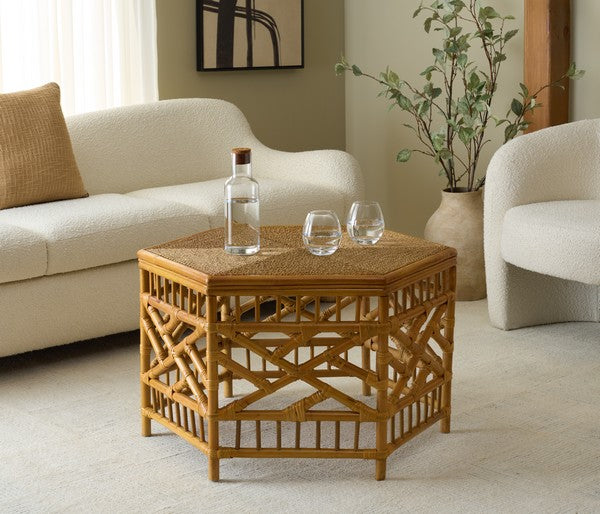 Frederica Rattan Coffee Table in Natural