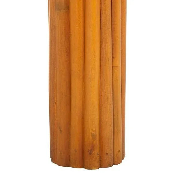 Bayard Rattan Accent Table in Natural - The Mayfair Hall