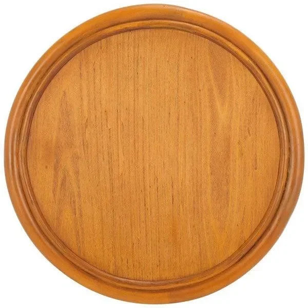 Bayard Rattan Accent Table in Natural - The Mayfair Hall