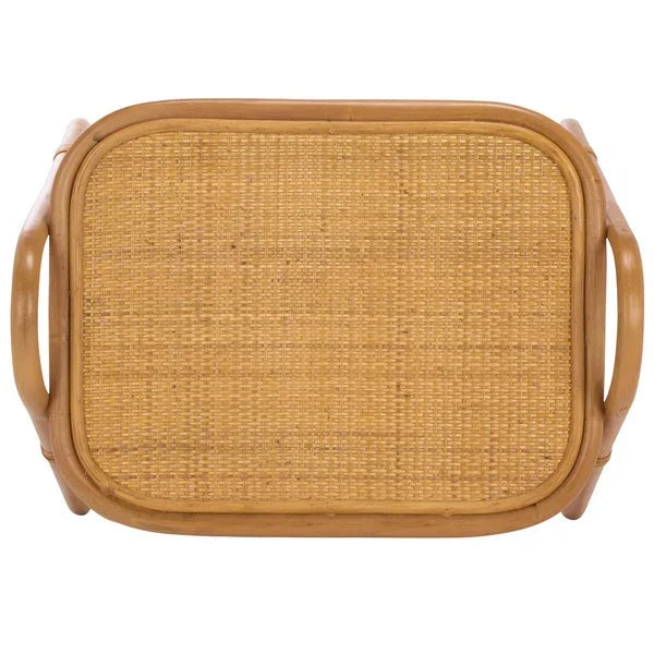Bayard Rattan Pole Magazine Holder and Accent Table in Natural