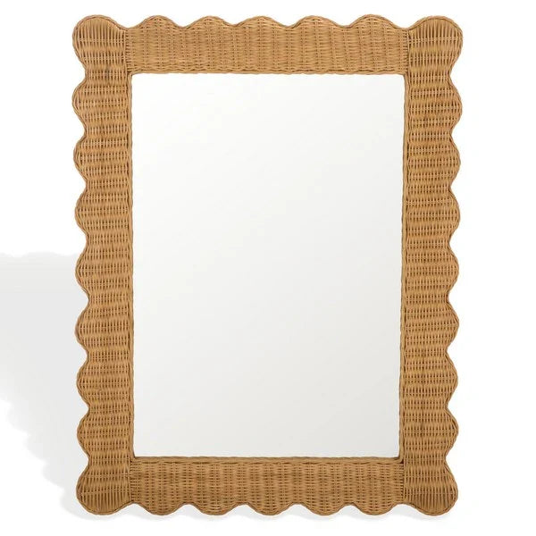 Glendetta 40" Rattan Rectangle Mirror in Natural