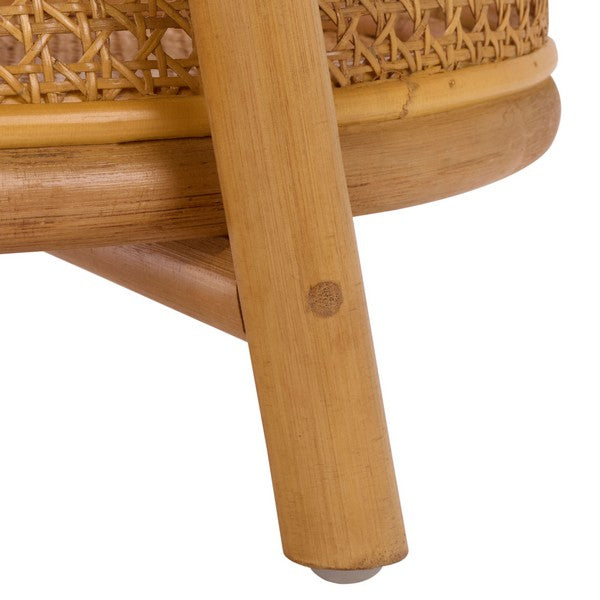 Shayleen Rattan Pole Accent Table in Natural