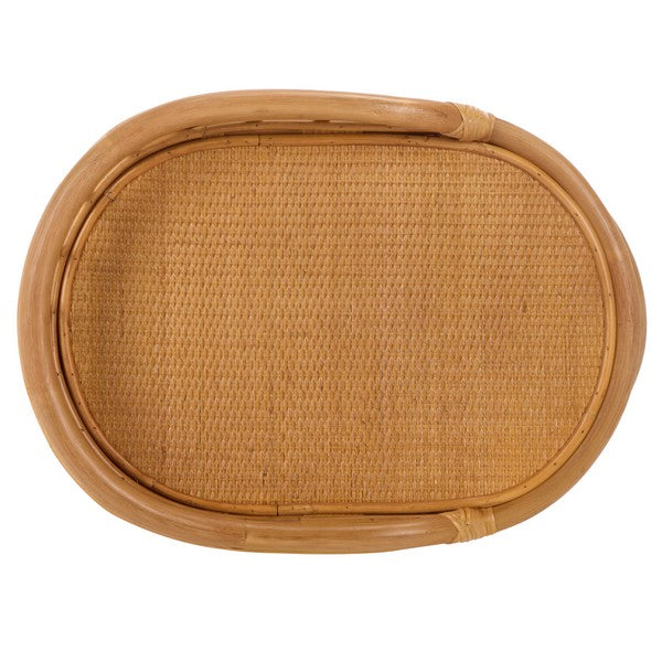 Shayleen Rattan Pole Accent Table in Natural