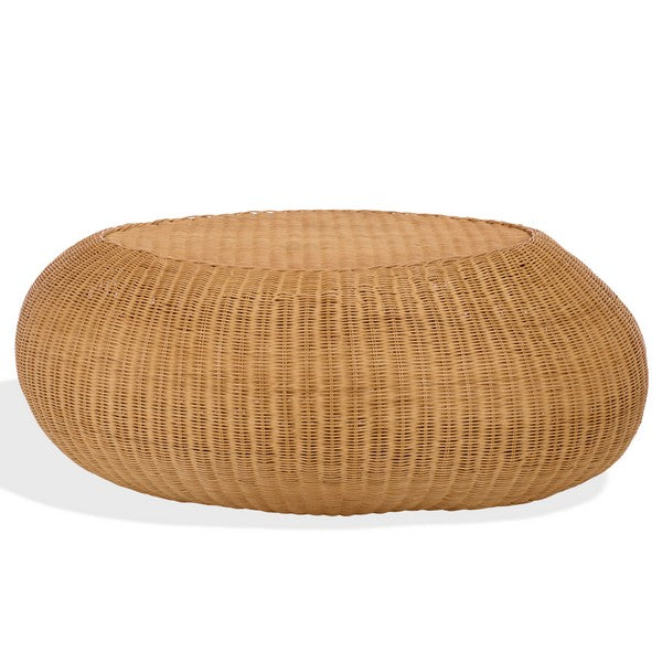 O'reilly Rattan Oval Coffee Table in Natural