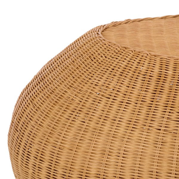 O'reilly Rattan Oval Coffee Table in Natural