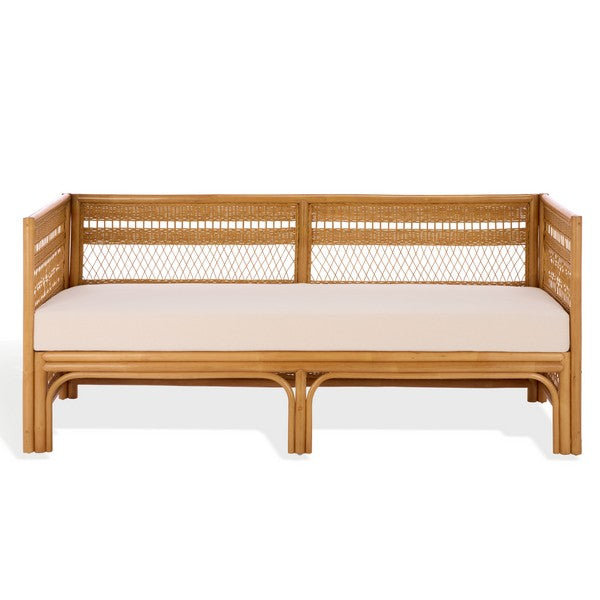 Shawnee Rattan Loveseat Sofa in Natural