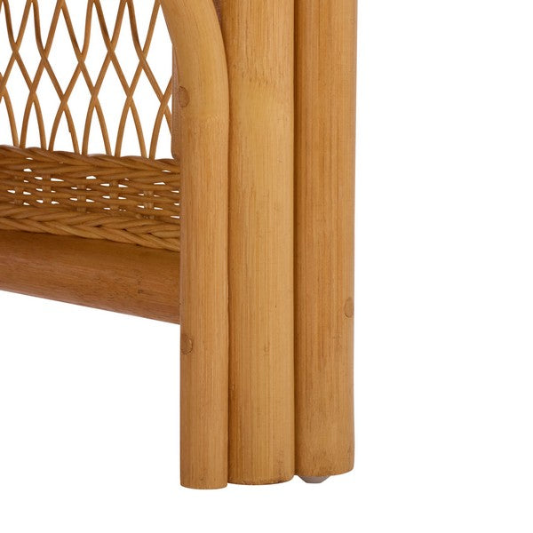Shawnee Rattan Loveseat Sofa in Natural