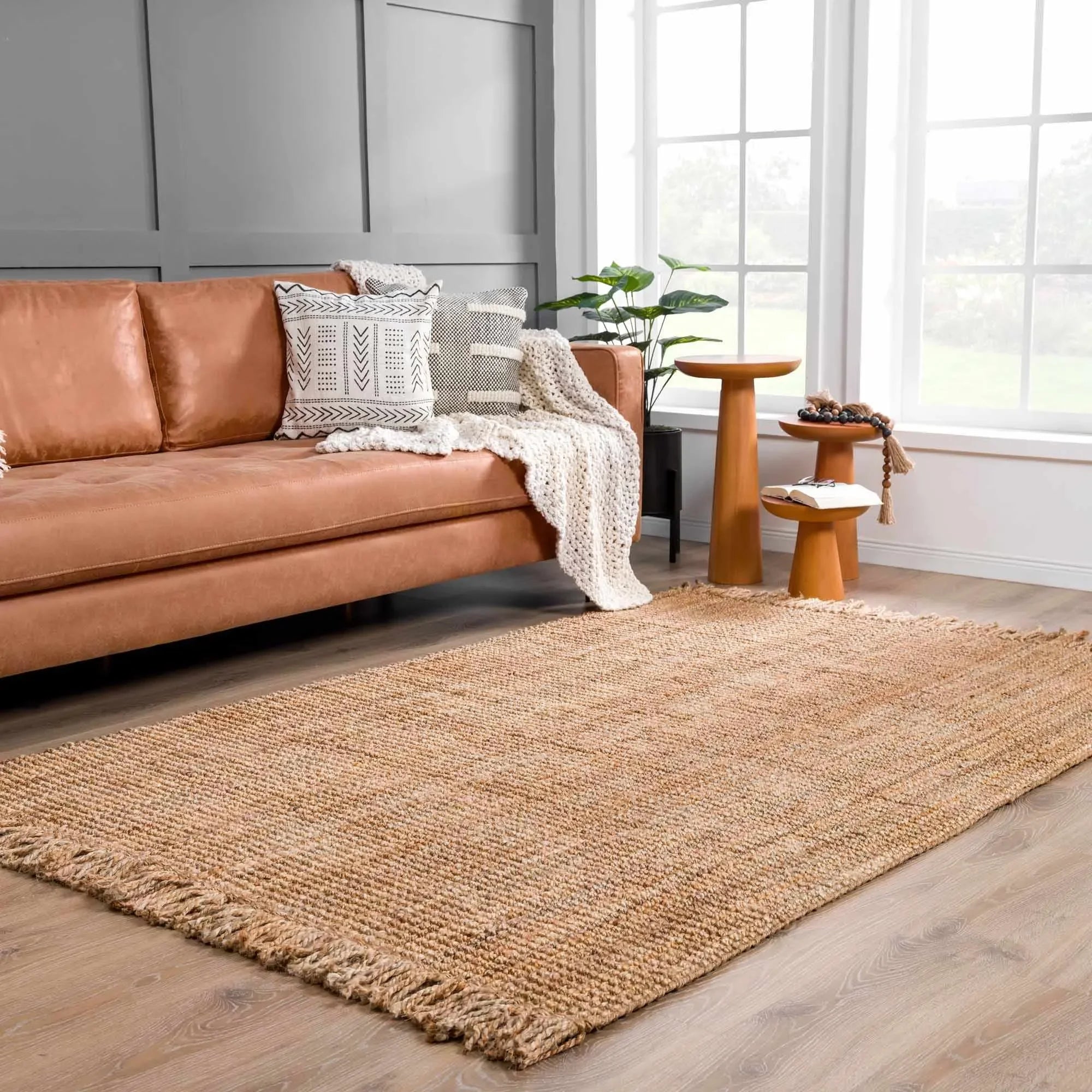 Senneterre Jute Rug in Light Brown