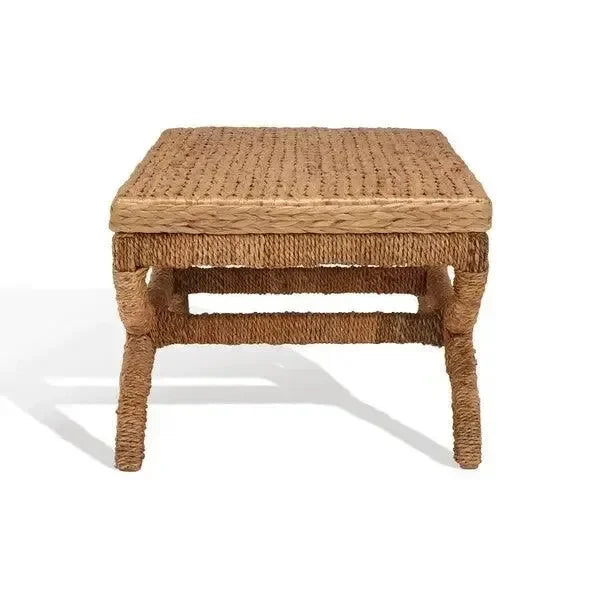 Caycee Water Hyacinth Coffee Table in Natural - The Mayfair Hall
