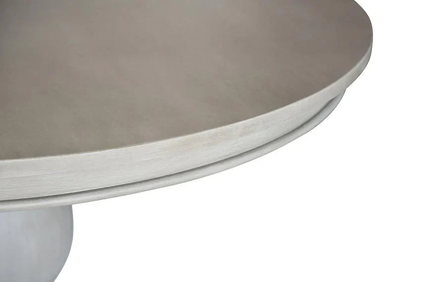 55" Charlotte Pedestal Table (Aged French Grey)