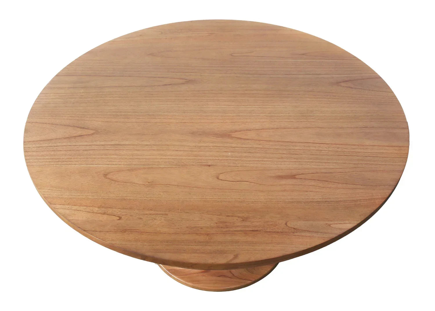 55" Charlotte Pedestal Table (Golden Oak) - The Mayfair Hall