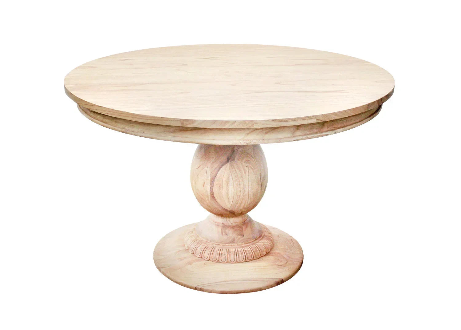 48" Charlotte Pedestal Table (Natural) - The Mayfair Hall