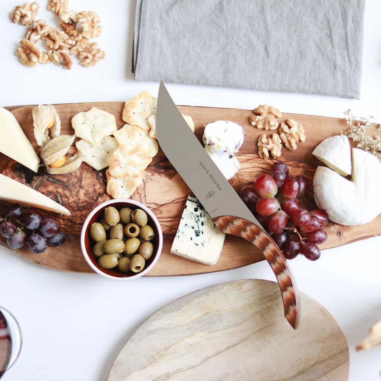 Cheese knife Michel and André Bras by Forge de Laguiole - The Mayfair Hall
