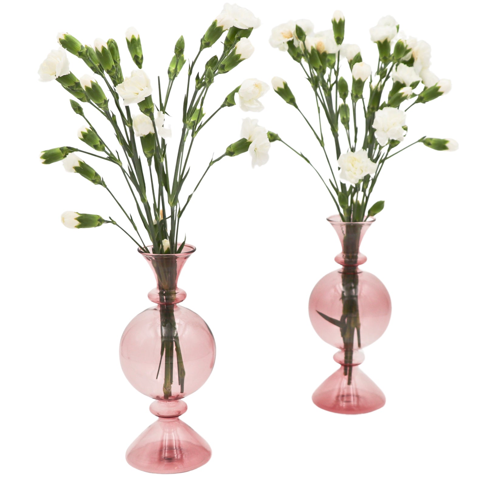 Cherry Blossom Bauble Vase in Pink (Set of 2)