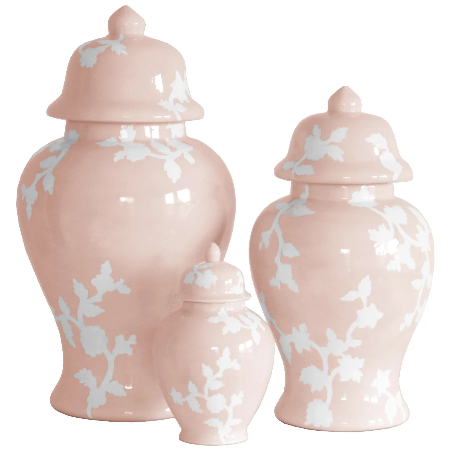 Chinoiserie Dreams Ginger Jars in Blush - The Mayfair Hall
