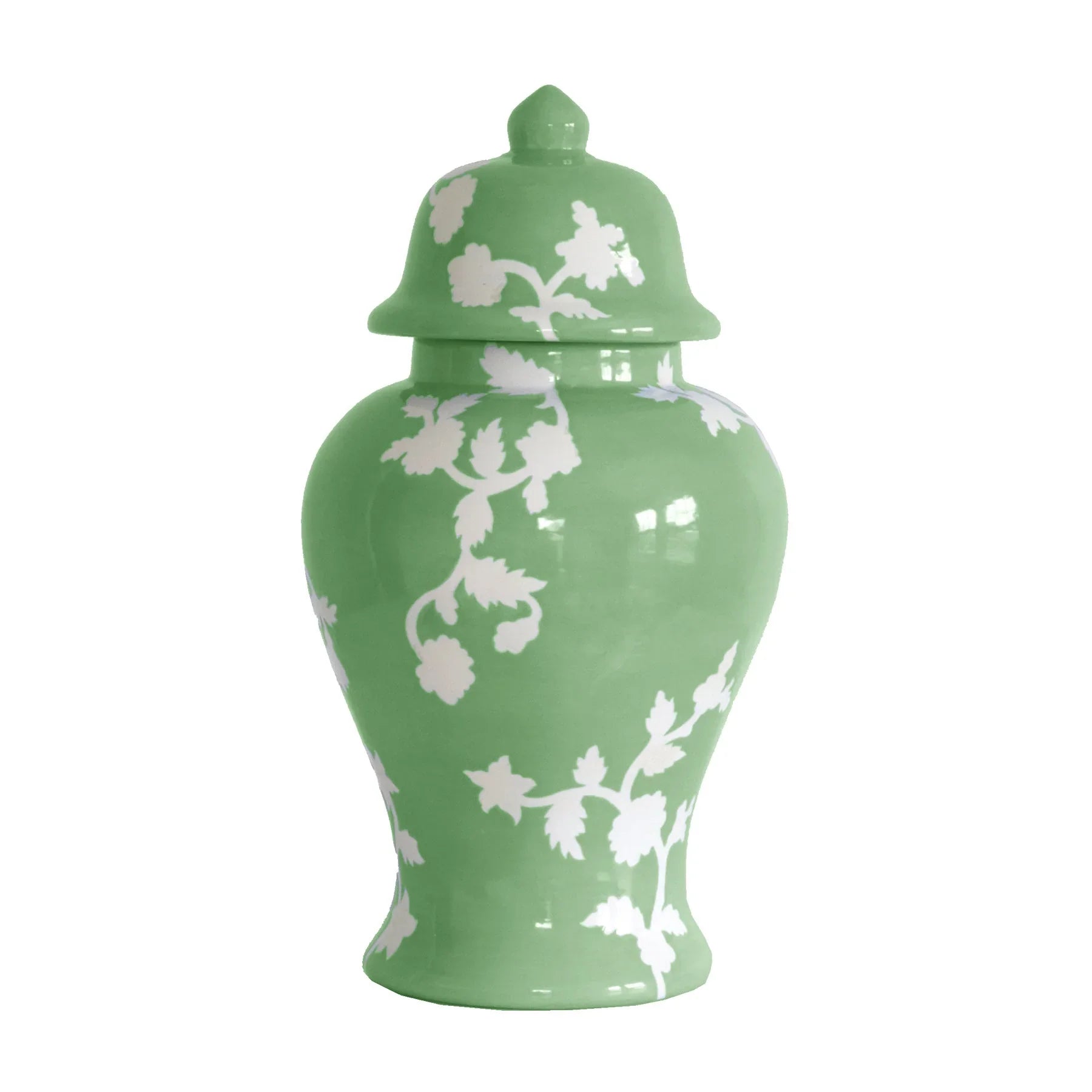 Chinoiserie Dreams Ginger Jars in Cabbage Patch Green - The Mayfair Hall