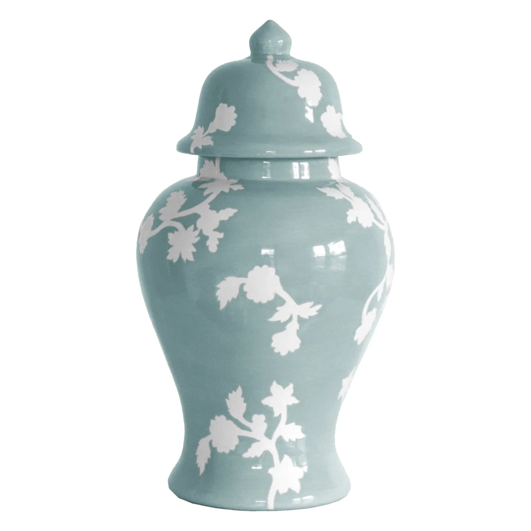 Chinoiserie Dreams Ginger Jars in Lamb's Ear Blue - The Mayfair Hall