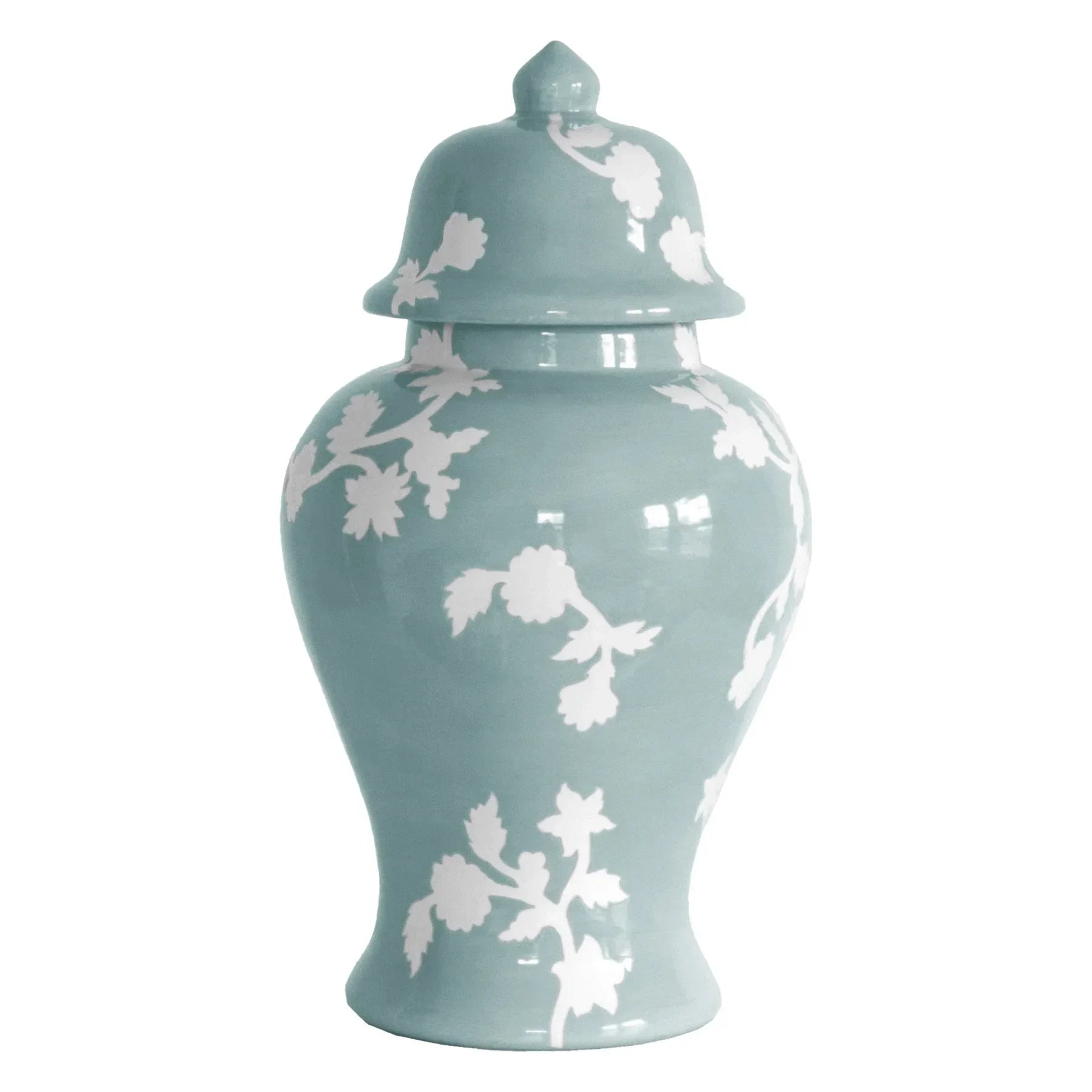 Chinoiserie Dreams Ginger Jars in Lamb's Ear Blue - The Mayfair Hall
